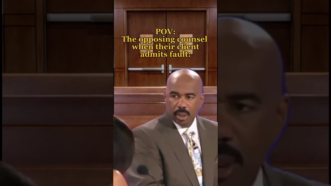 The Opposing Council When Their Client Admits Fault Tumerecesmas Estavezespersonal Youtubeshorts