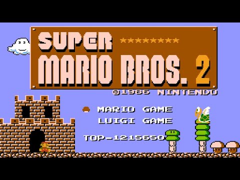 Super Mario Bros 2: The Lost Levels - Complete Walkthrough