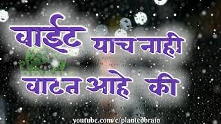 वाईट याचं नाही वाटत | love status | marathi whatsapp status |