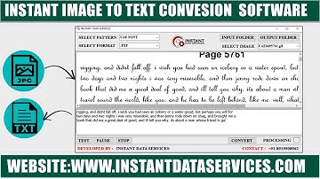 Image to Notepad Conversion | Text Converter Software