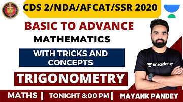 Trigonometry | Part 3 | Zero to Hero | Numerical Ability for Defence | CDS 2020 Exam