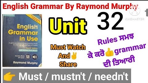 combridge english grammar in use fourth edition by Raymond Murphy unit 32/english grammar in use