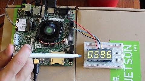 4 Character 7 Segment LED over I2C - NVIDIA Jetson TK1
