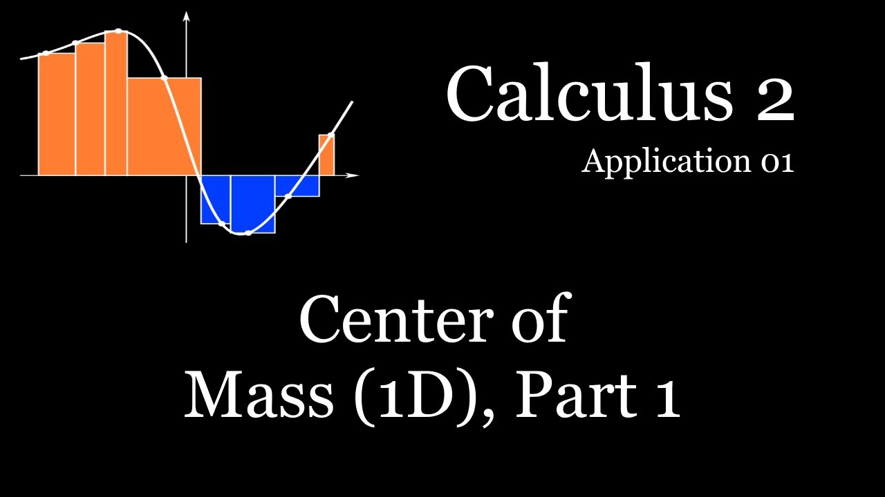Calculus II - Application 01 - Center of Mass (1D), Part 1