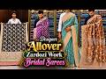Mega Dhamaka Sale Flat 50% OFF Designer Allover Zardozi Work Kewa Tissue, Banaras Sarees
