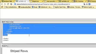 Bootstrap Tables Striped rows