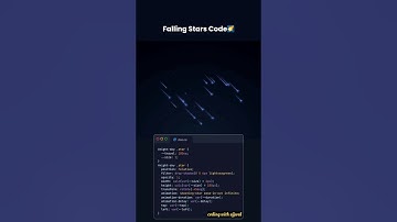 🔥 Create a STUNNING Falling Stars Animation with HTML & CSS! ✨
