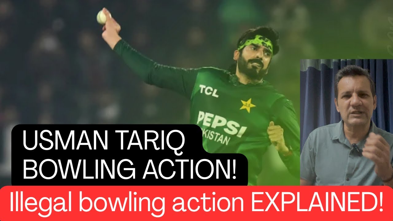 What is illegal bowling action in cricket? Usman Tariq’s bowling action ...