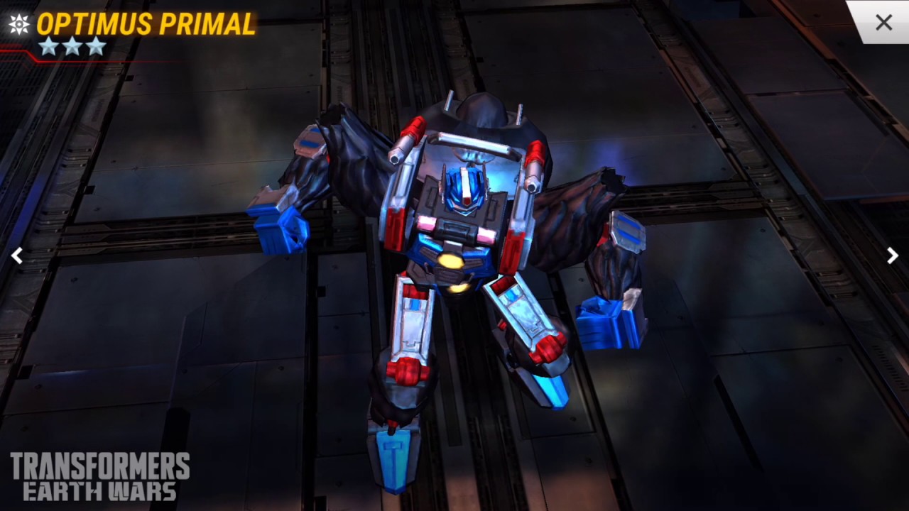Transformers Earth Wars 3 Star Optimus Primal Crystal Opening YouTube