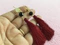 DIY tassel earrings/ how to make tassel earrings