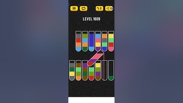 water sort puzzle - level 1609
