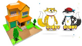 How to make Honey Bunny house | Honey Bunny cartoon | Honey Bunny house | Anuj Crafts | honey bunny