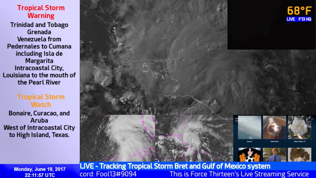 Tropical Storm Bret Live Coverage (June 19, 22:00 UTC) observation ps4