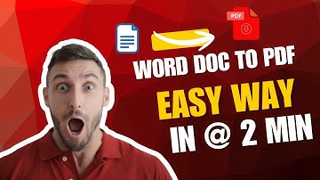 How to convert Document to PDF Easy way — No Software Needed!