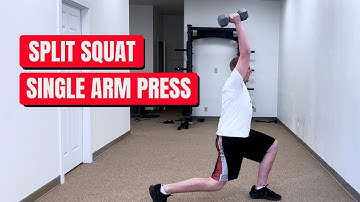 Split Squat Single Arm Press