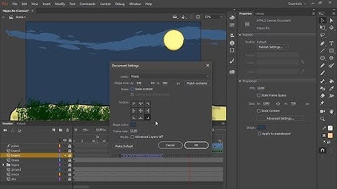 Adobe Animate | How to retarget for various screen dimentions