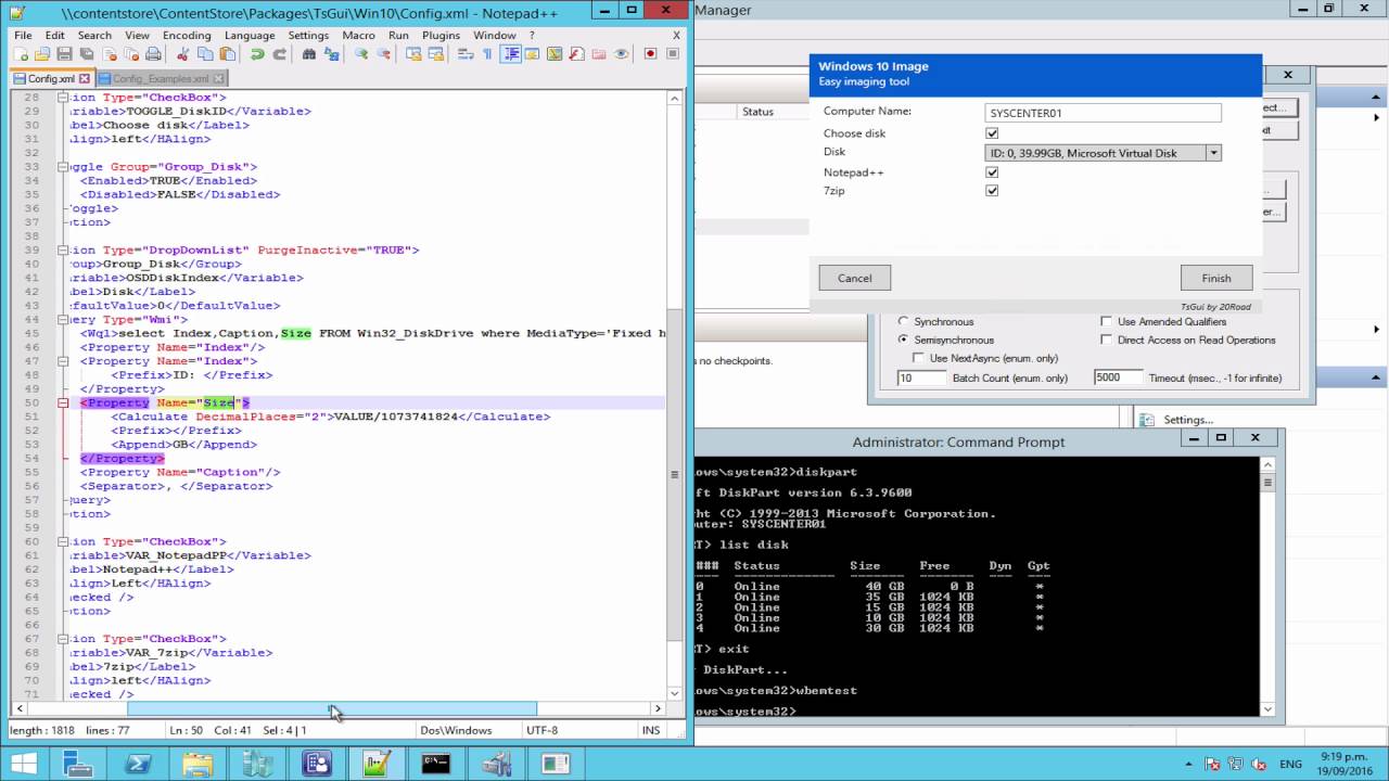 TsGui DropDownLists from WMI - YouTube