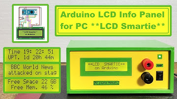 PC用Arduino LCD情報パネル（LCD Smartie）