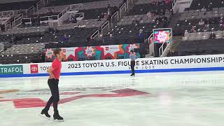 Jason Brown FS practice US Nationals on Jan 28, 2023