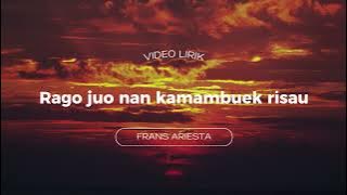 Download lagu Lirik Lagu Frans Ariesta - Cinto Sampai Mati