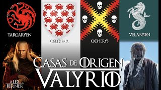 Todas las casas de origen Valyrio | Targaryen, Celtigar, Velaryon, Belaerys, etc. | Game of Thrones.