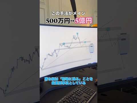 【実践トレード】億トレ手法　#チャートパターン #チャート分析 #ダウ理論 #テクニカル分析