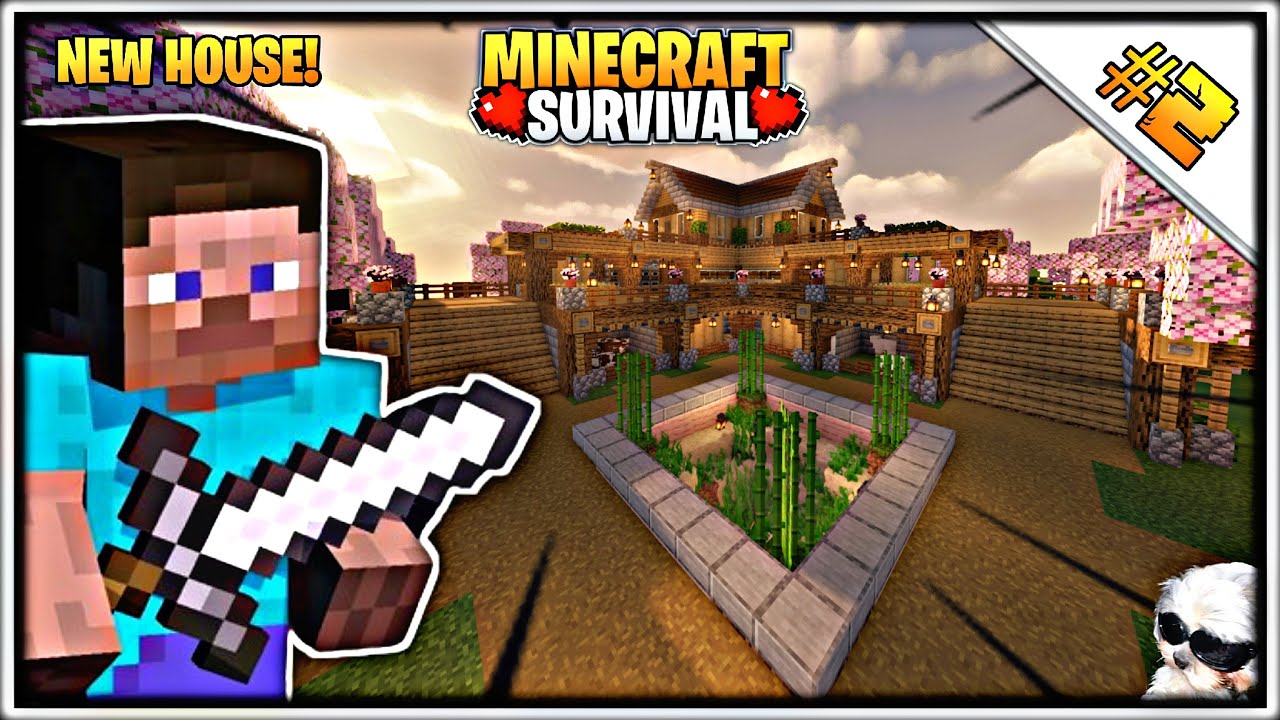 A New House Build || MINECRAFT Survival Series Ep #2 - YouTube