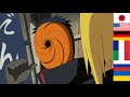 Tobi saying "Ichibi, Nibi, Boku wa Tobi" in different 8 languages | Naruto Multilanguage