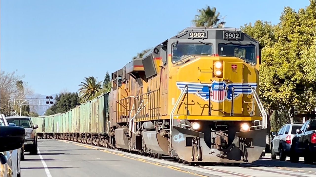 UP Ballast Train Streetrunning in Anaheim CA!! YouTube