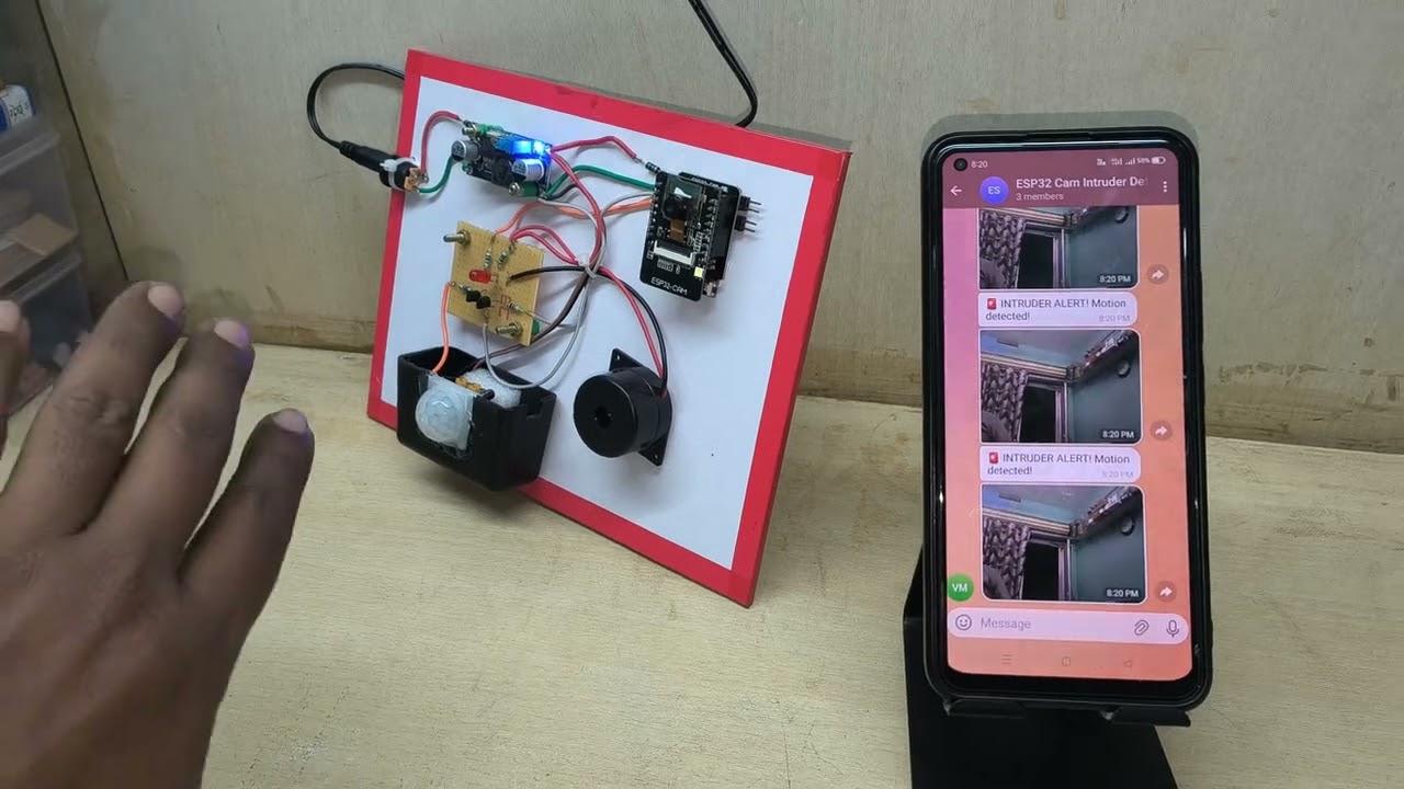 ESP32-CAM Security System Project | PIR Motion Detection | Send Photos to Telegram | IoT Camera