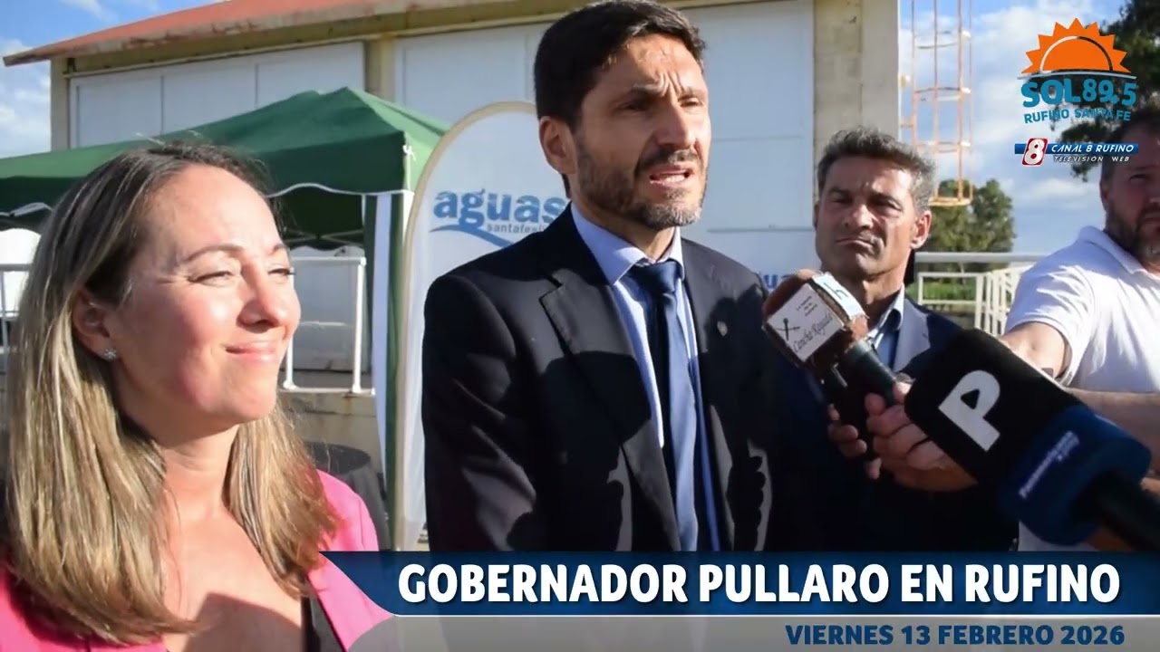 El gobernador Maximiliano Pullaro visitó la ciudad de Rufino - Radio SOL FM 89.5 Canal 8