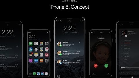 iPhone 8 and iOS 11 Concept Design 2017