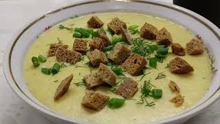 Soup puree with zucchini.  Суп с кабачками.shortsvideo