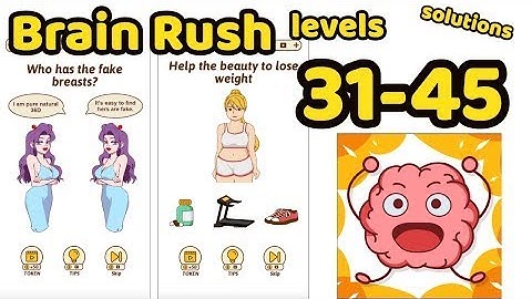Brain Rush Game All levels 31- 45 Game Review Complete Gameplay Walkthrough (iOS-Android)