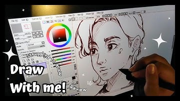 💖 Paint Tool Sai Review & Struggling while Drawing with a Huion Drawing Tablet 🙈