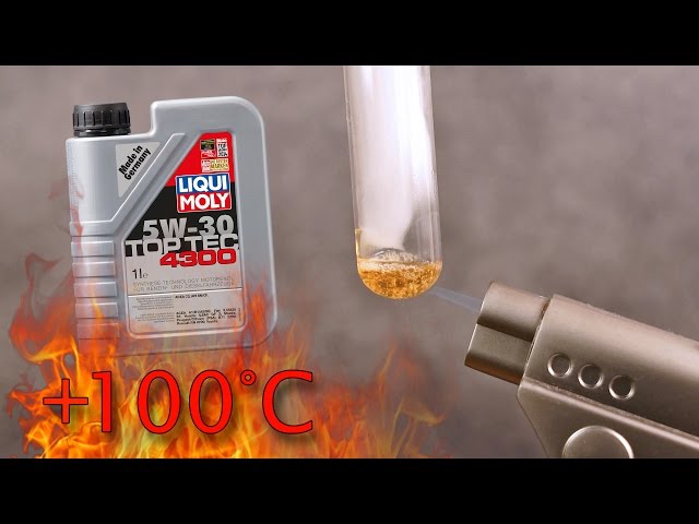Liqui Moly Top Tec 4300 5W30 How clean is engine oil? Test above 100°C 