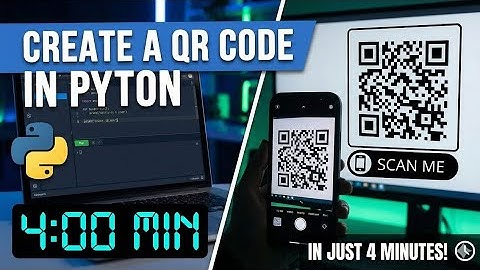 Create Own QR Code Using Python in 4 Minutes | Full Explanation
