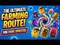 HOW TO FARM RARE SPRITES FAST IN FORTNITE! (ULTIMATE SPRITE FARMING ROUTE)