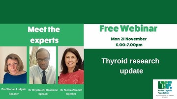 BTF Meet the Experts webinar on thyroid research