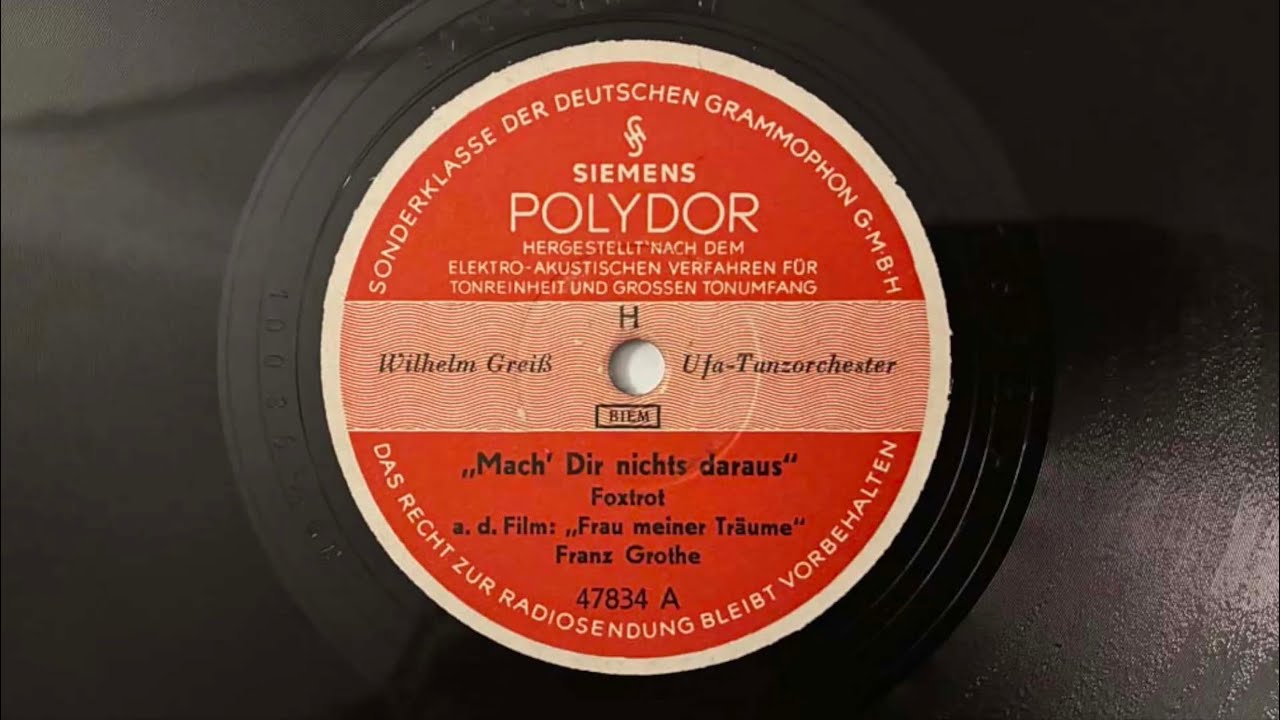 Berlin Danceband Movie: WILHELM GREISS UFA: Mach' dir nichts daraus 1943