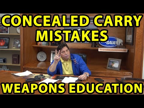 "Concealed Carry Mistakes" Modern Day - Weapons Education