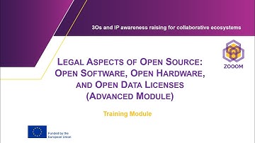 Legal Aspects of Open Source: Open Software, Open Hardware, and Open Data Licenses (Advanced Module)