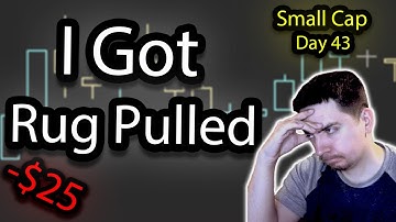 I got Rug Pulled on VELO... Small cap trading || (-$25.00) Day 43/100