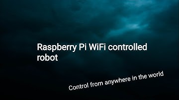 Raspberry pi WiFi controlled robot