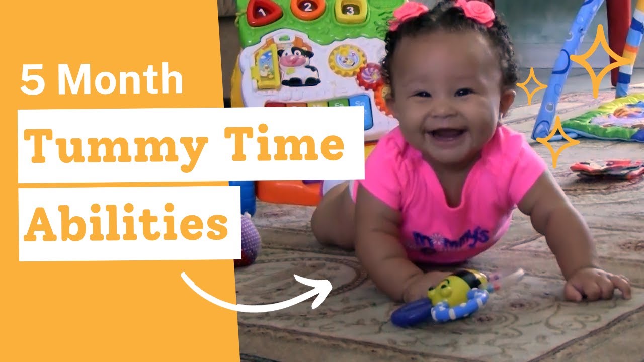 Tummy time milestones by month