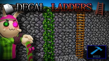 🪜| How to make LADDERS by using DECALS in build mode! [Piggy: build mode]