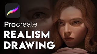 Anya Taylor-Joy Digital Portrait Timelapse IpadPro Procreate