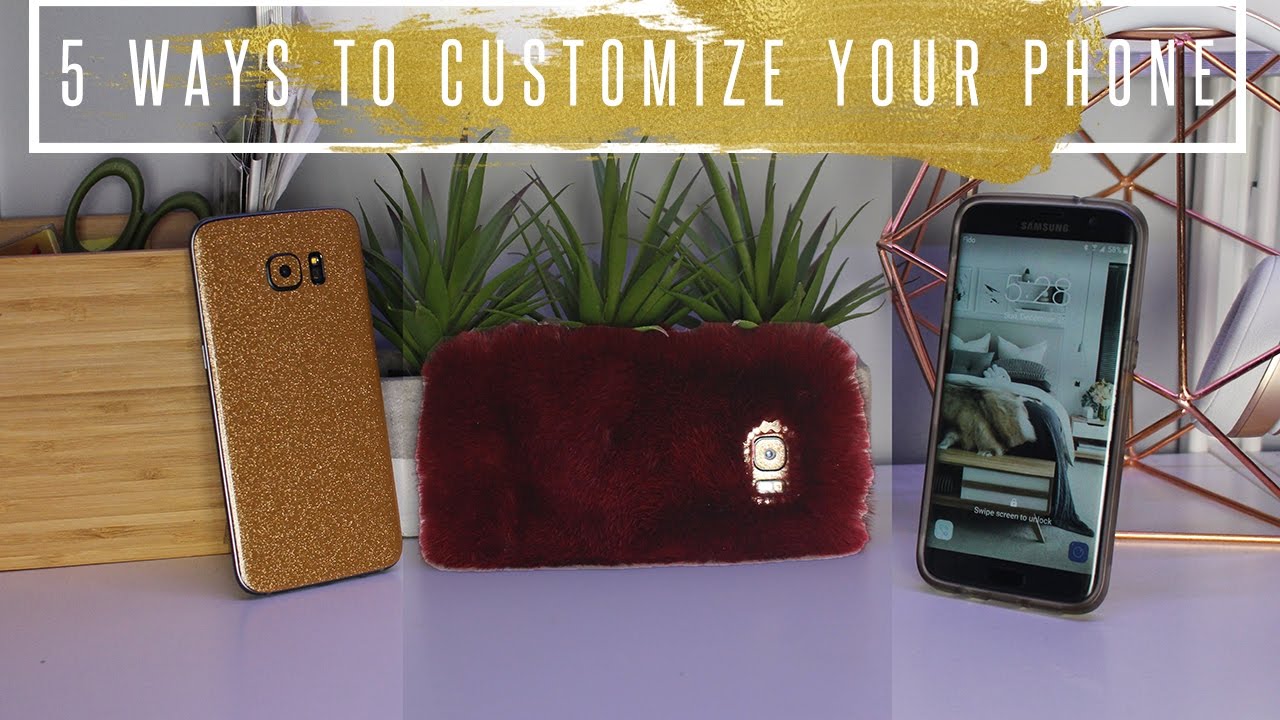 Customize Your Android Phone | Fur Case | Gold Skin | Buzz Launcher // TECH