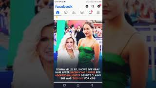 Donna Mills,82, shows of gray hair after sacrificing career for adopted daughter.