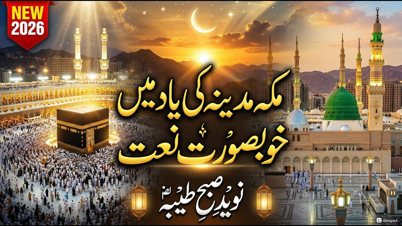 مکہ مدینہ کی محبت ❤️ دل کو چھو لینے والی خوبصورت نعت شریف 2026 | Beautiful Makkah Madina Naat#naat